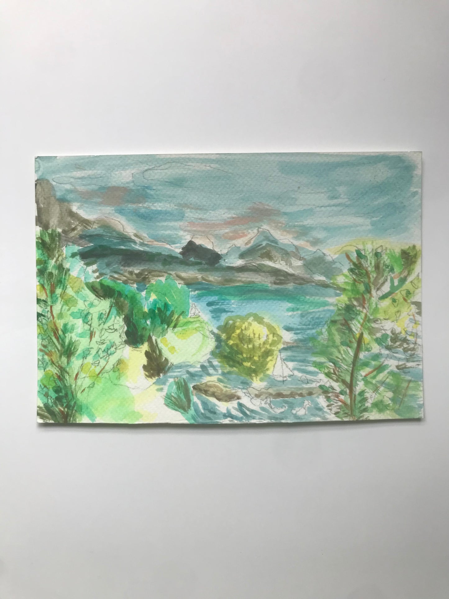 Switzerland at Noon - Watercolor Plein Air