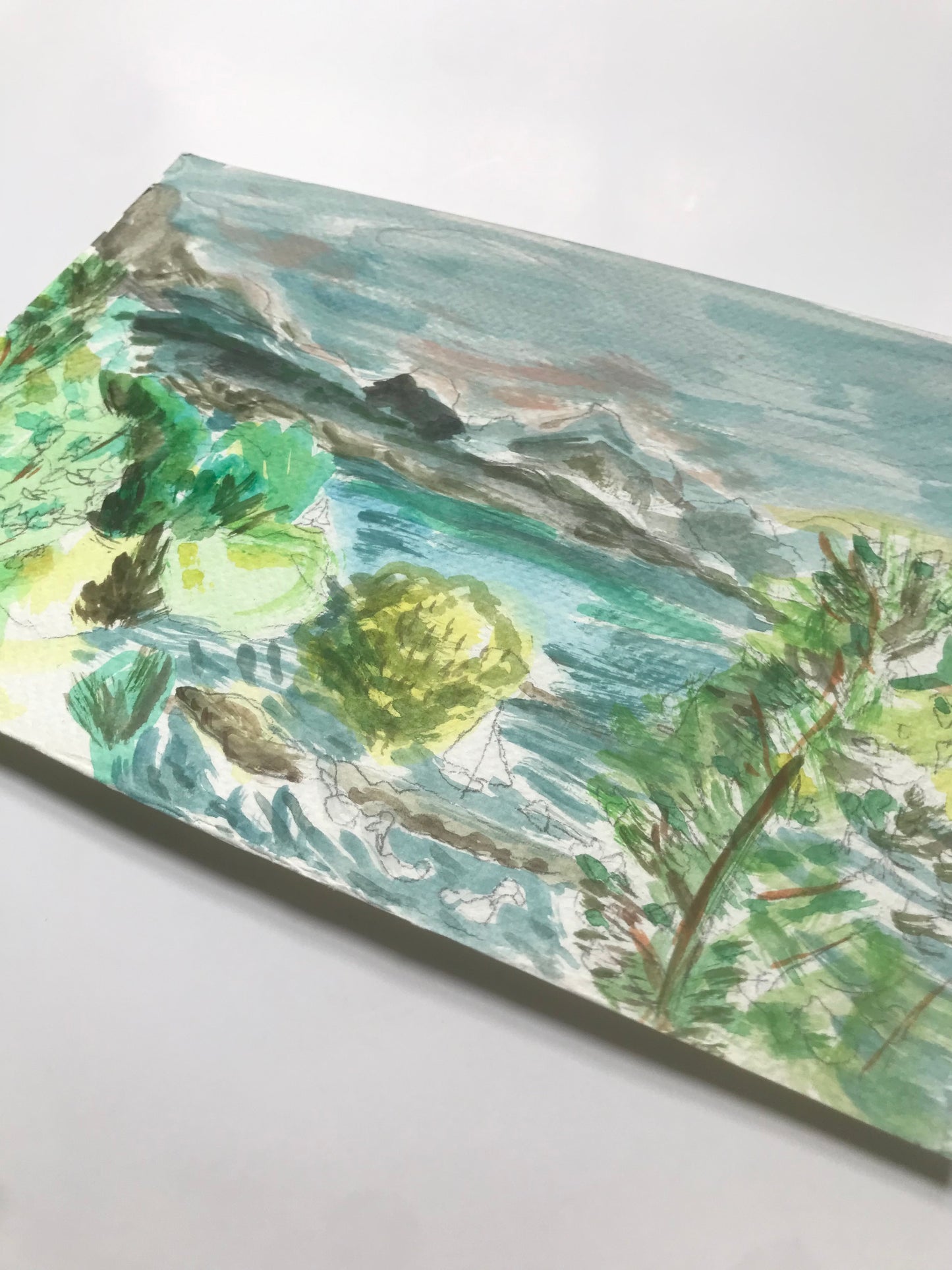 Switzerland at Noon - Watercolor Plein Air