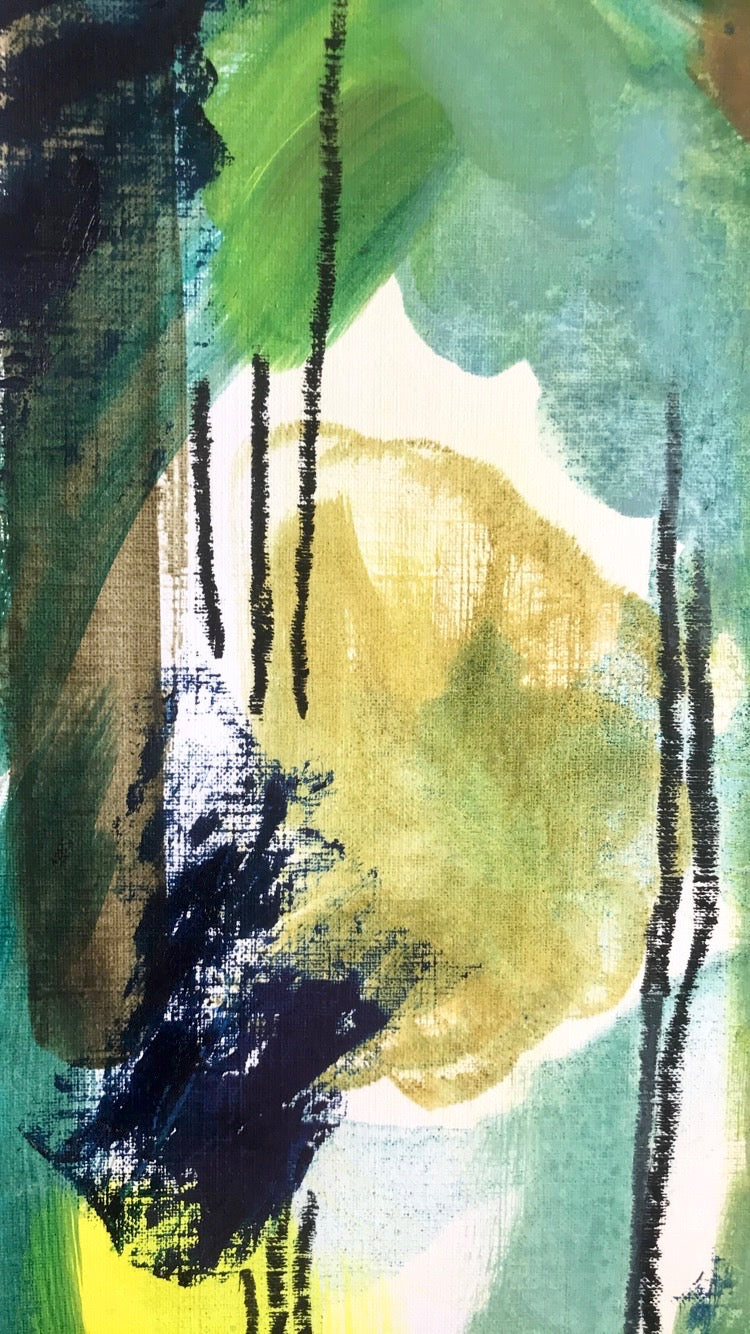 Oil & Turp Experiment No. 1 - Forest at Dawn - Original Painting