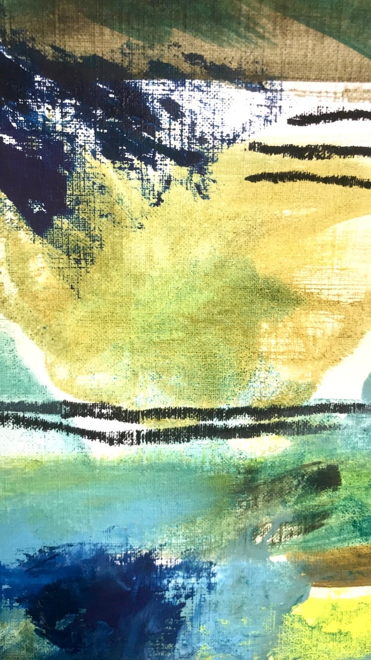 Oil & Turp Experiment No. 1 - Forest at Dawn - Original Painting