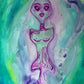 Holograph 2 - Oil painting by Jessica Gallardo, abstract experimental art, 16x20 inches on panel board