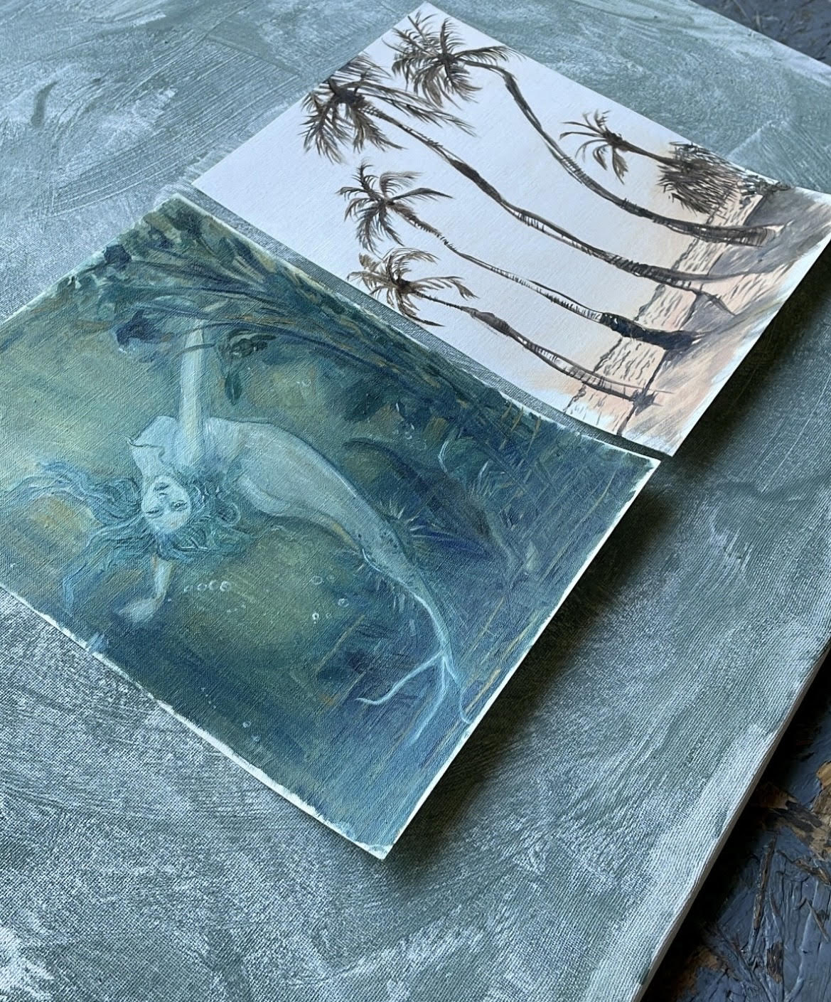 Oil Study: Mermaid