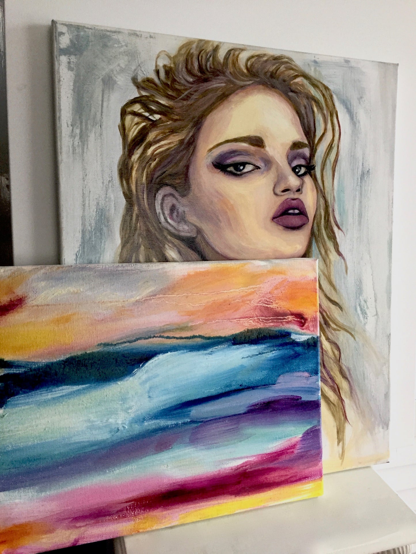 Rainbow Falls Original Oil Painting