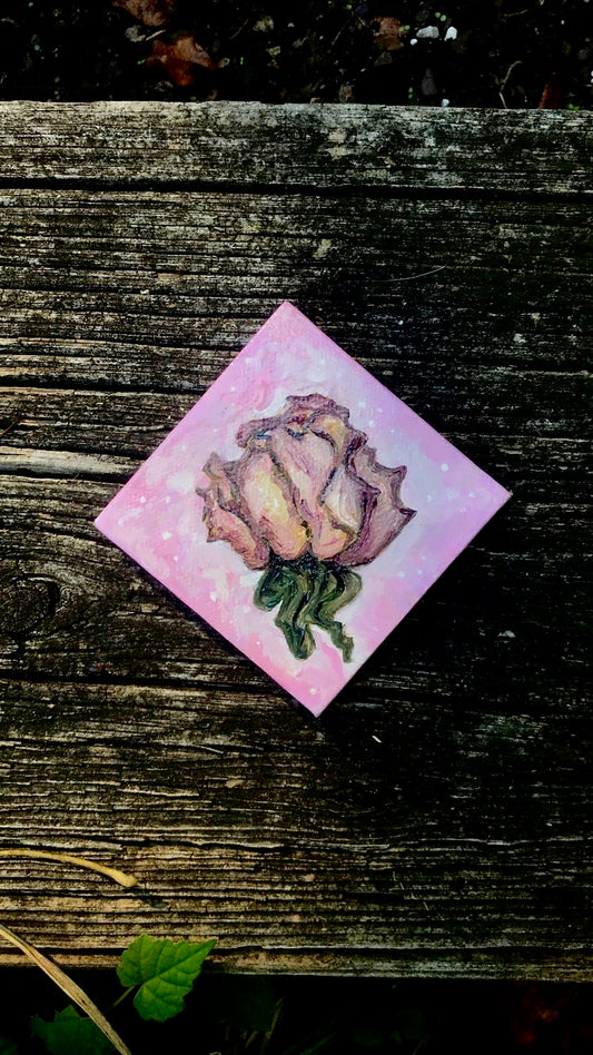Rosebud Original Oil Painting