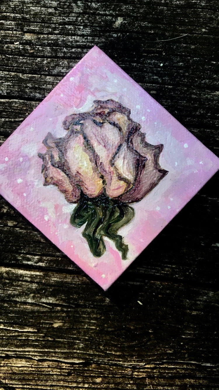 Rosebud Original Oil Painting