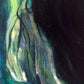 Details - Blue Moon Original Oil Painting 30" x 40". Fine Art by Jessica Gallardo 2021.