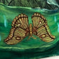 Details - Moth & Raindrops - Blue Moon Original Oil Painting 30" x 40". Fine Art by Jessica Gallardo 2021.