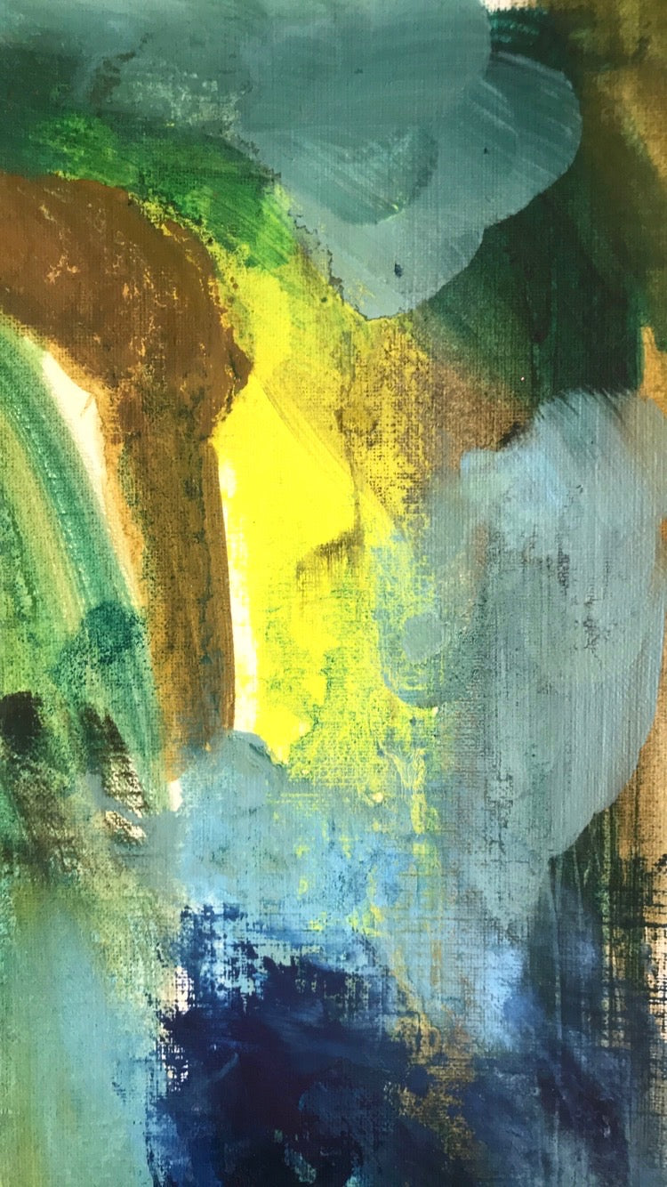 Oil & Turp Experiment No. 1 - Forest at Dawn - Original Painting