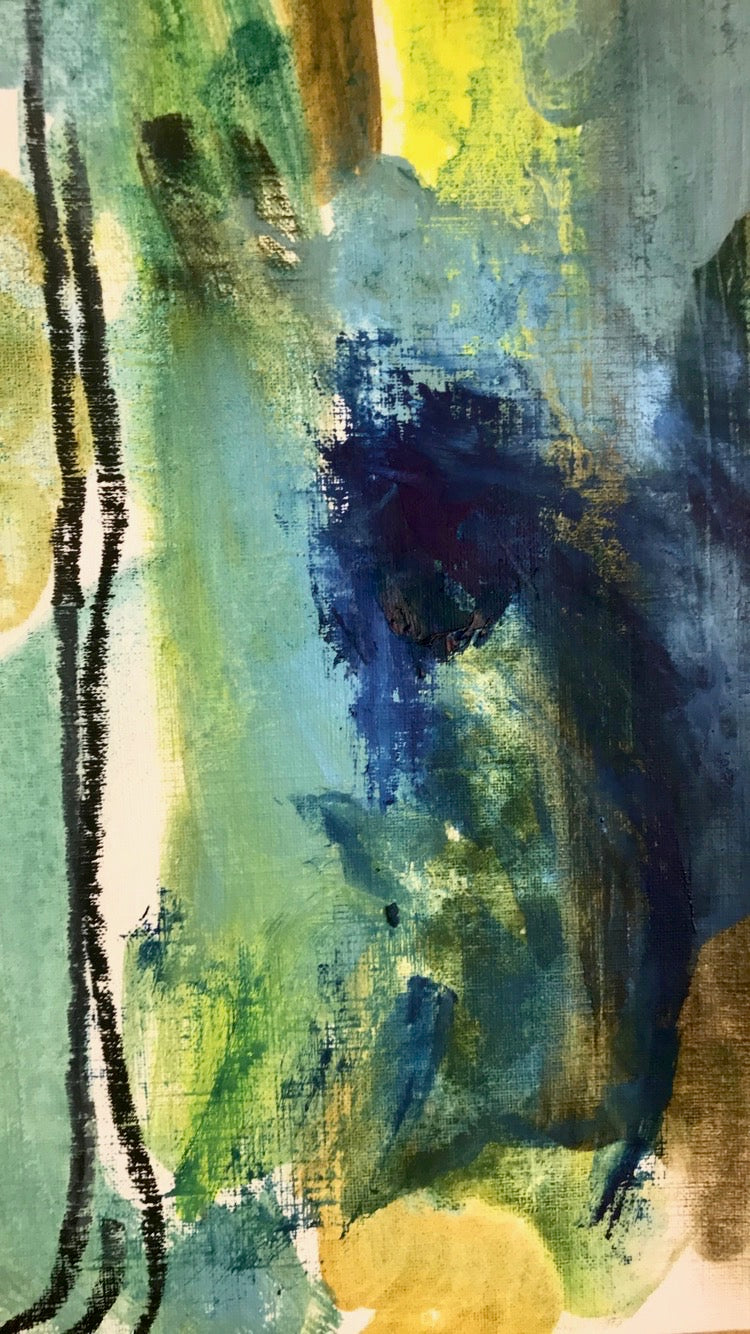 Oil & Turp Experiment No. 1 - Forest at Dawn - Original Painting