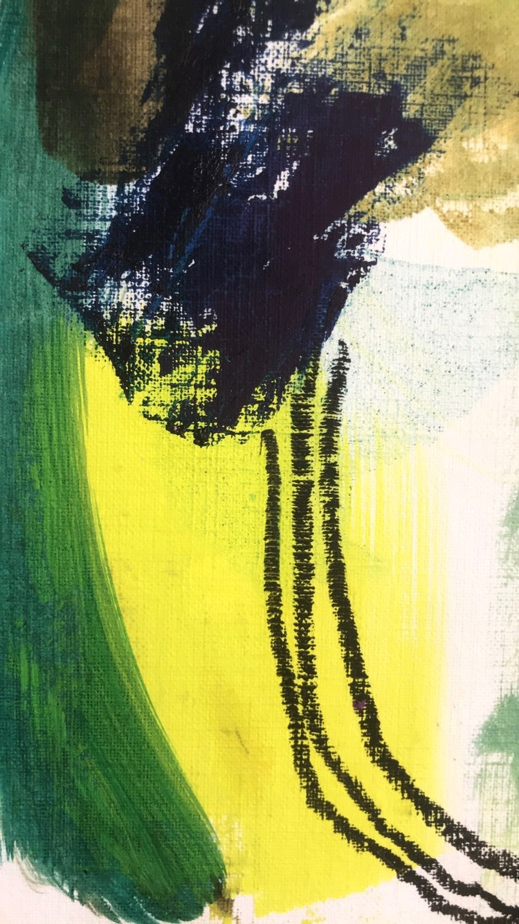 Oil & Turp Experiment No. 1 - Forest at Dawn - Original Painting