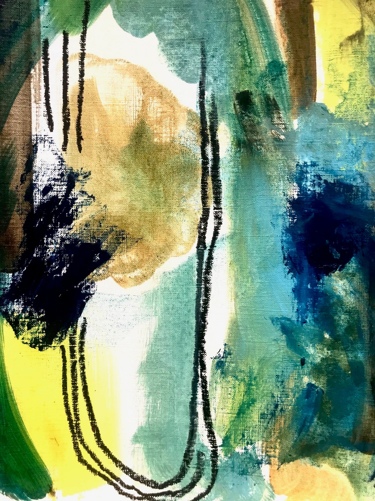 Oil & Turp Experiment No. 1 - Forest at Dawn - Original Painting