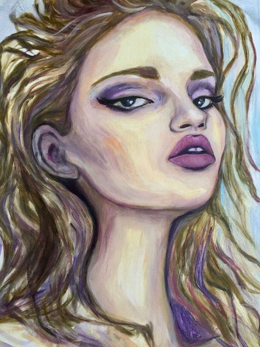 Misty Blue Original Oil Painting