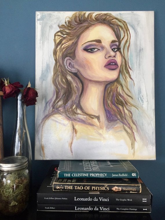 Misty Blue Original Oil Painting