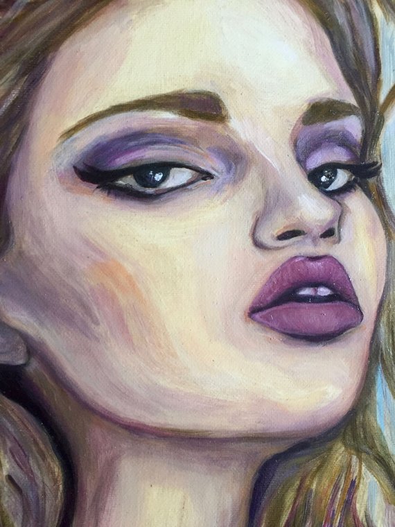 Misty Blue Original Oil Painting